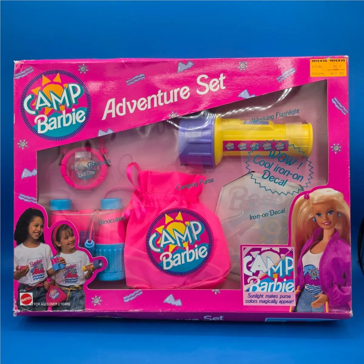 Vintage 1994 Camp Barbie Adventure Set Camping Kit 67136 - Super Rare