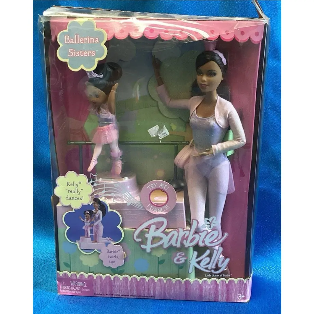 Ballerina Sisters Barbie and Kelly Doll Set 2005 Mattel
