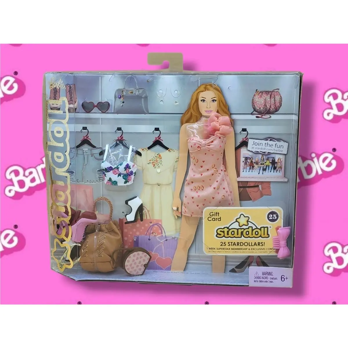 2011 Mattel Barbie Stardoll Pretty in Pink Fashion Set W2207