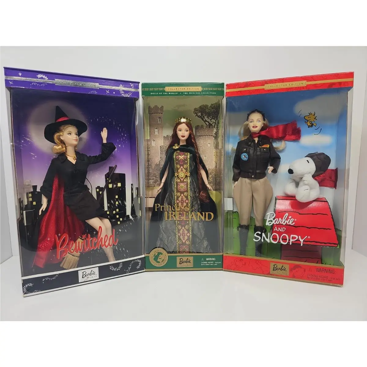 Barbie Collectables Bewitched/princess Ireland/barbie Snoopy 3-PACK