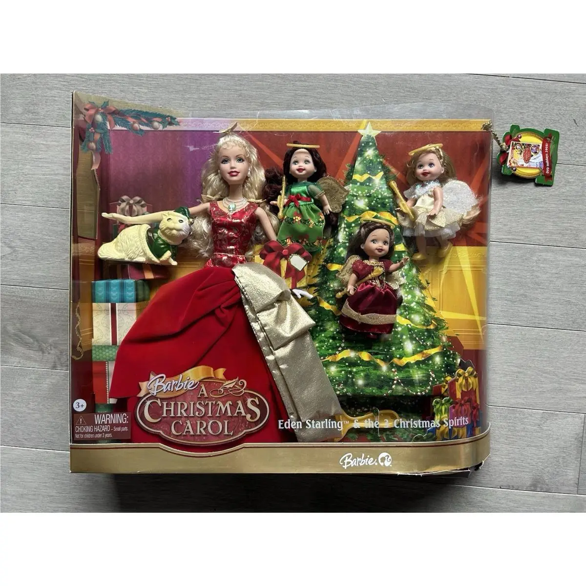 2008 A Christmas Carol Eden Starling and The 3 Spirits Barbie and Kelly Doll Set