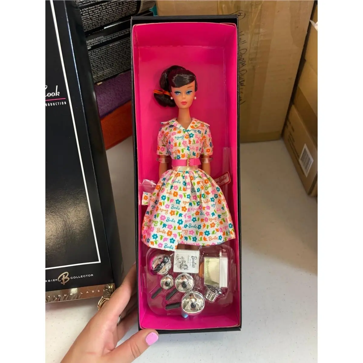 Barbie Learns to Cook 2006 Reproduction Platinum Label Brunette Convention Htf
