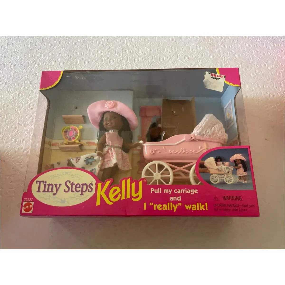 Vintage Barbie Tiny Steps Kelly Doll with Stroller 1998 Mattel