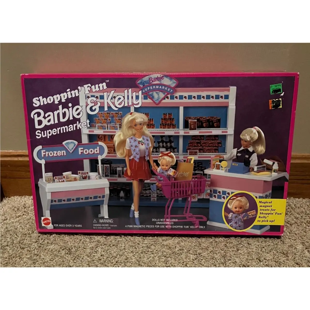 1996 Barbie Kelly Shoppin’ Fun Supermarket Nrfb