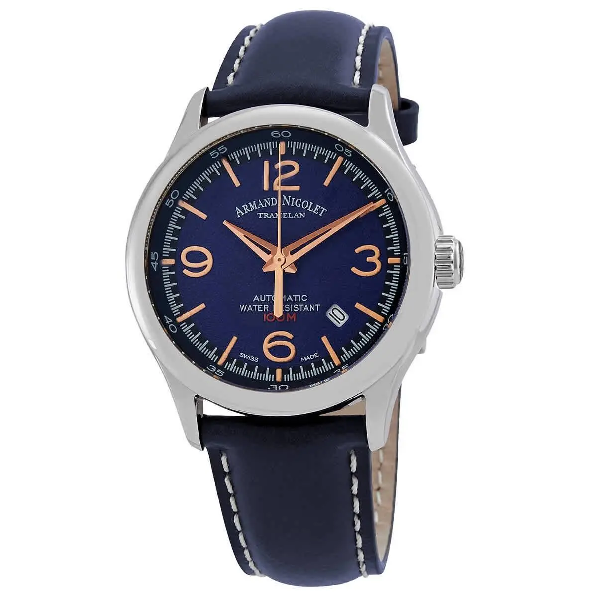 Armand Nicolet Mha Automatic Blue Dial Men`s Watch A840HAA-BS-P140BU2
