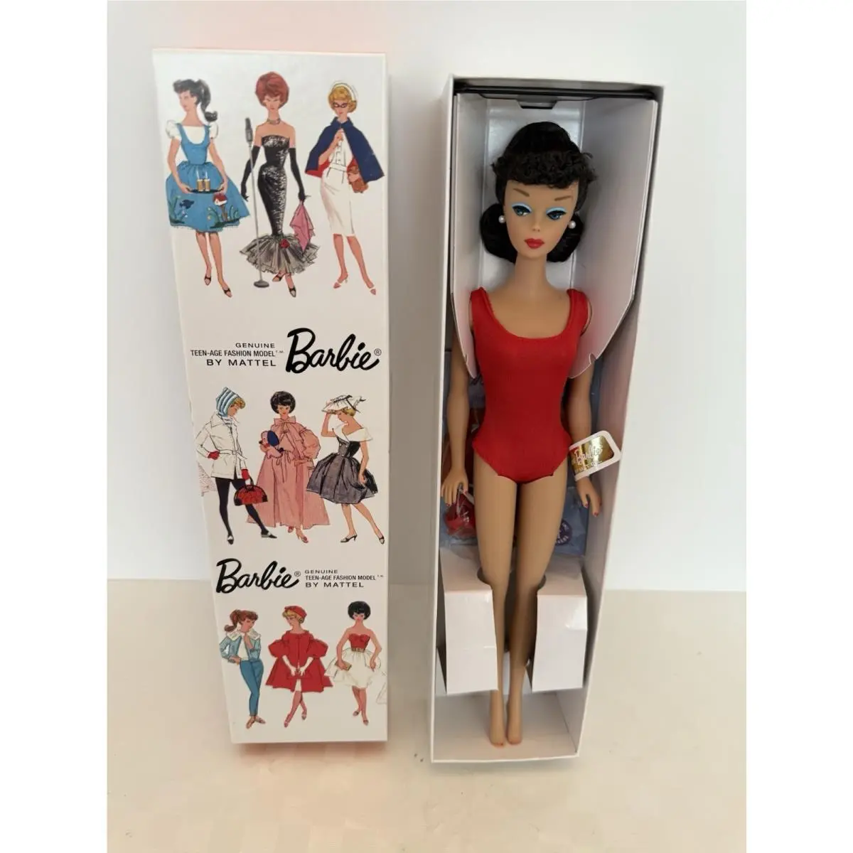 Let`s Play Barbie Ponytail Brunette X3122 Repro Doll W3505 2011 Nrfb