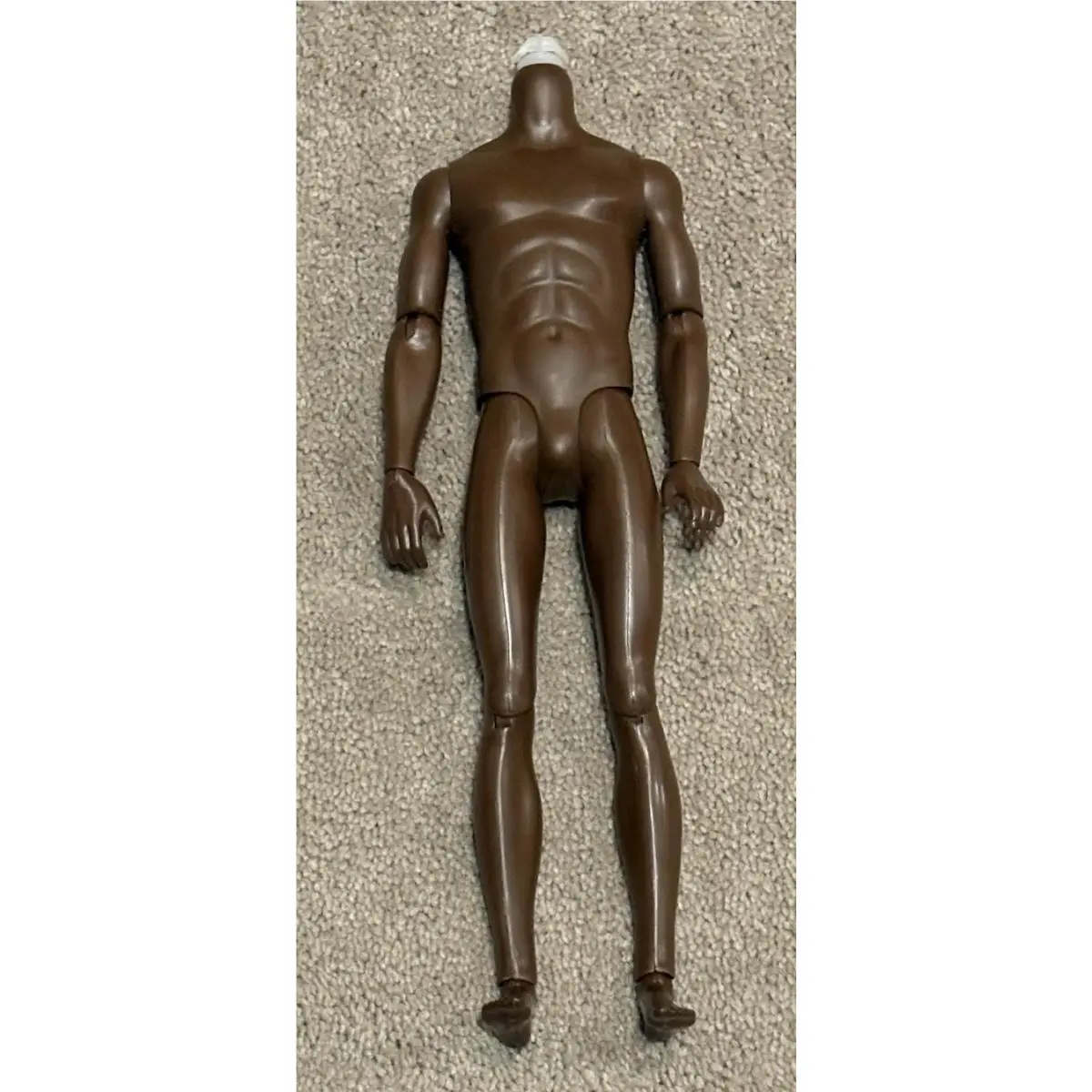 Mattel Ken Barbie Doll Articulated 11” Body Only Dark Skin Tone HRM36 For Ooak