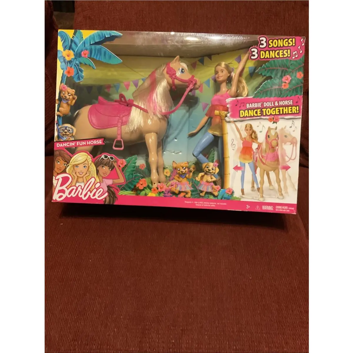 2015 Barbie Dancing Dancin` Fun Horse Puppy Chase Play Set DMC30