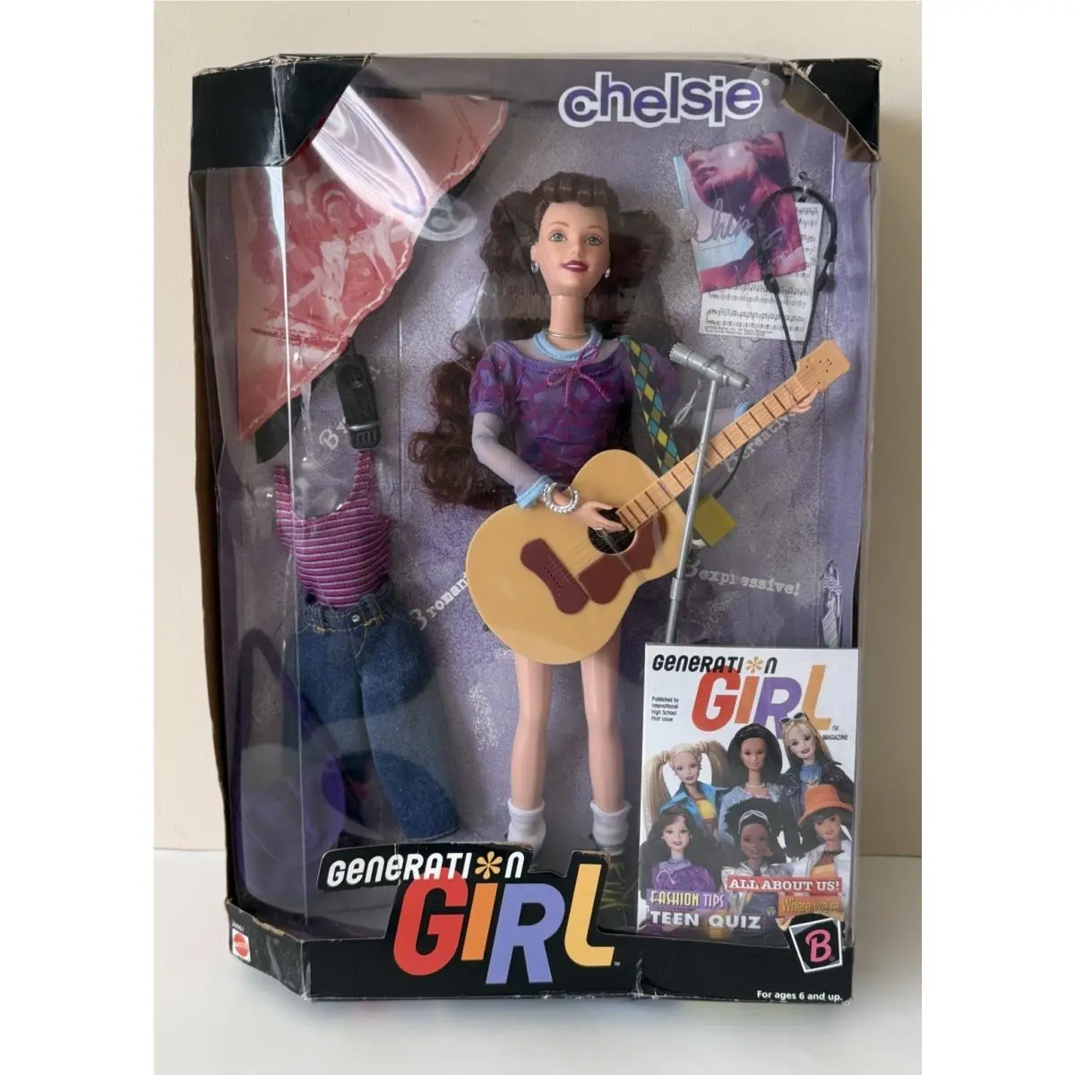 Barbie Generation Girl Chelsie Musician Doll 1998 1st Edition Mattel 20967 Rare