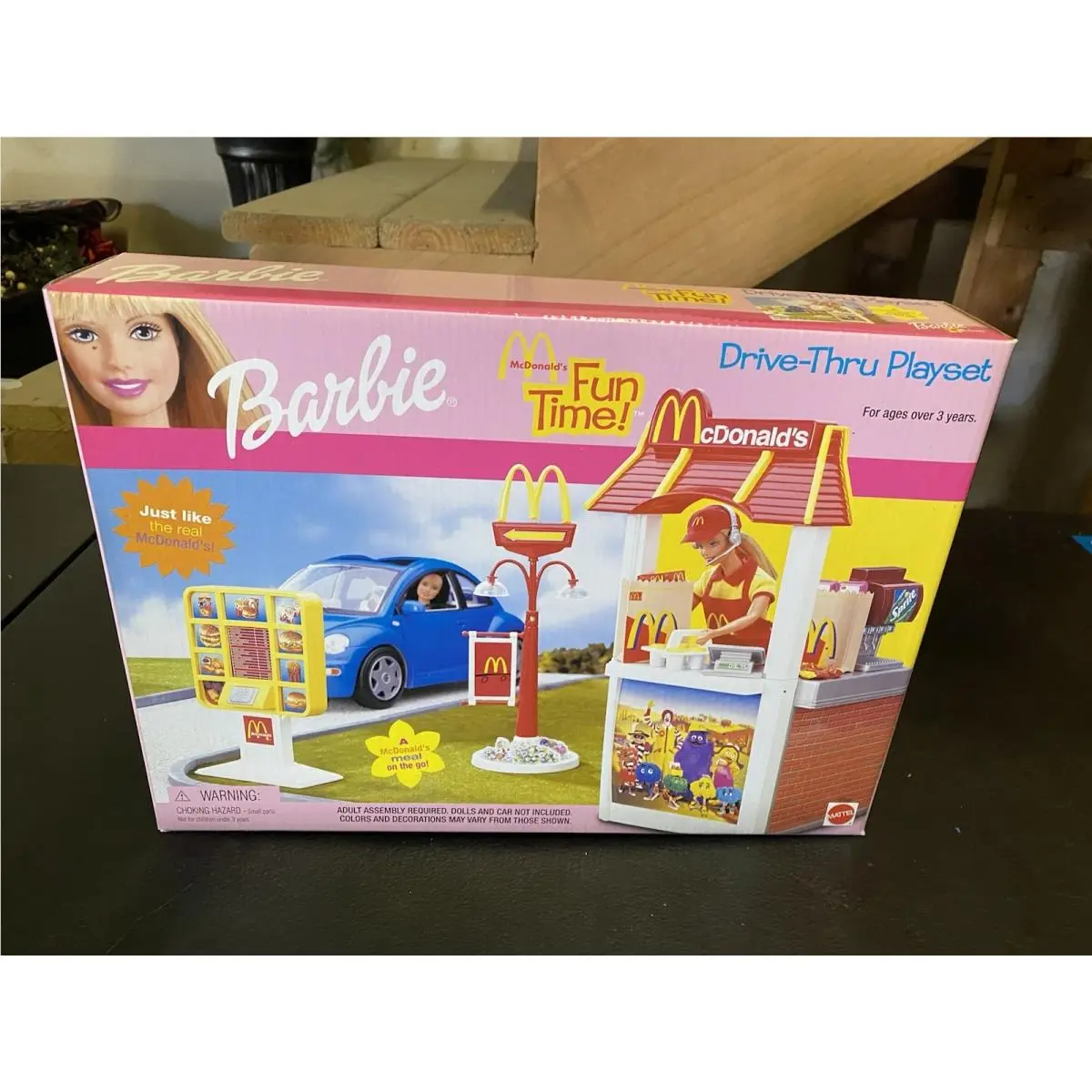 Barbie Mcdonald`s Fun Time Drive Thru Playset 2001 - Vhtf