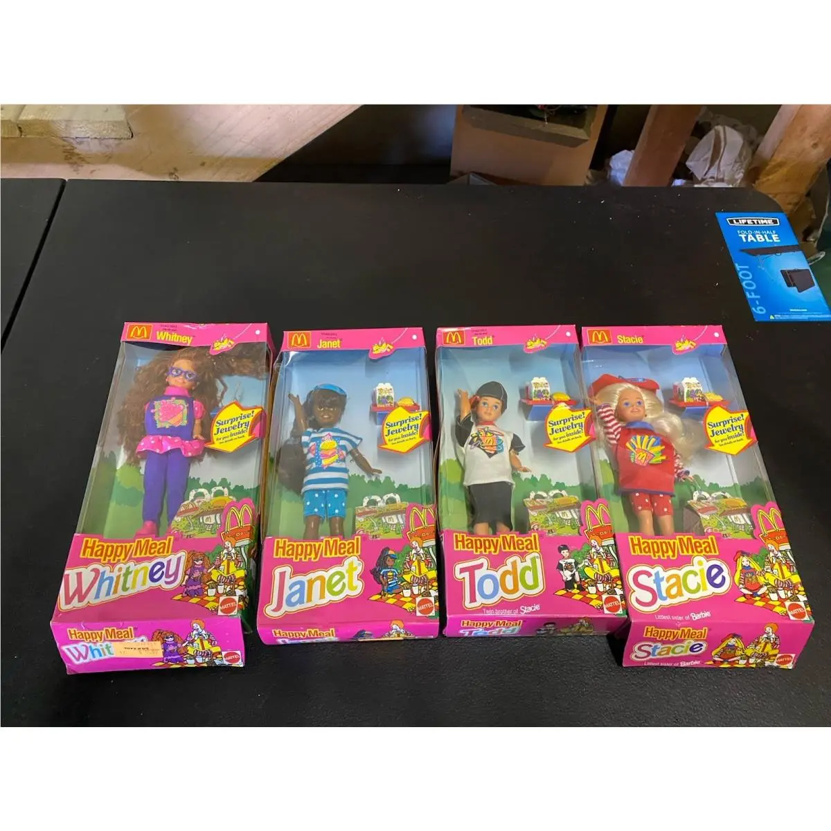 Vintage Barbie Happy Meal Stacie Whitney Janet Todd Set Of 4