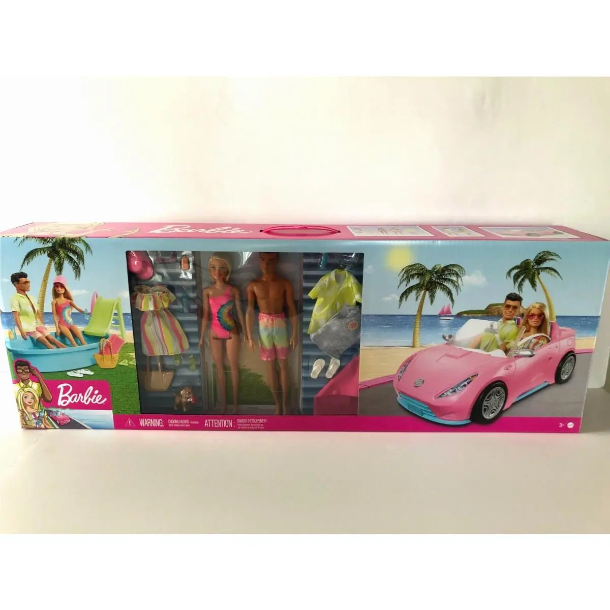 Barbie Blitz Dolls Convertible and Pool Playset