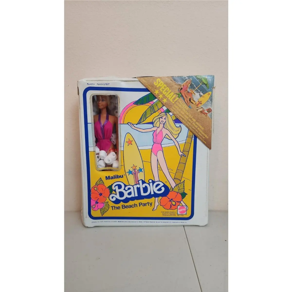 1979 Malibu Barbie Beach Party Case Playset 1703 Complete Nrfb Vintage Mattel