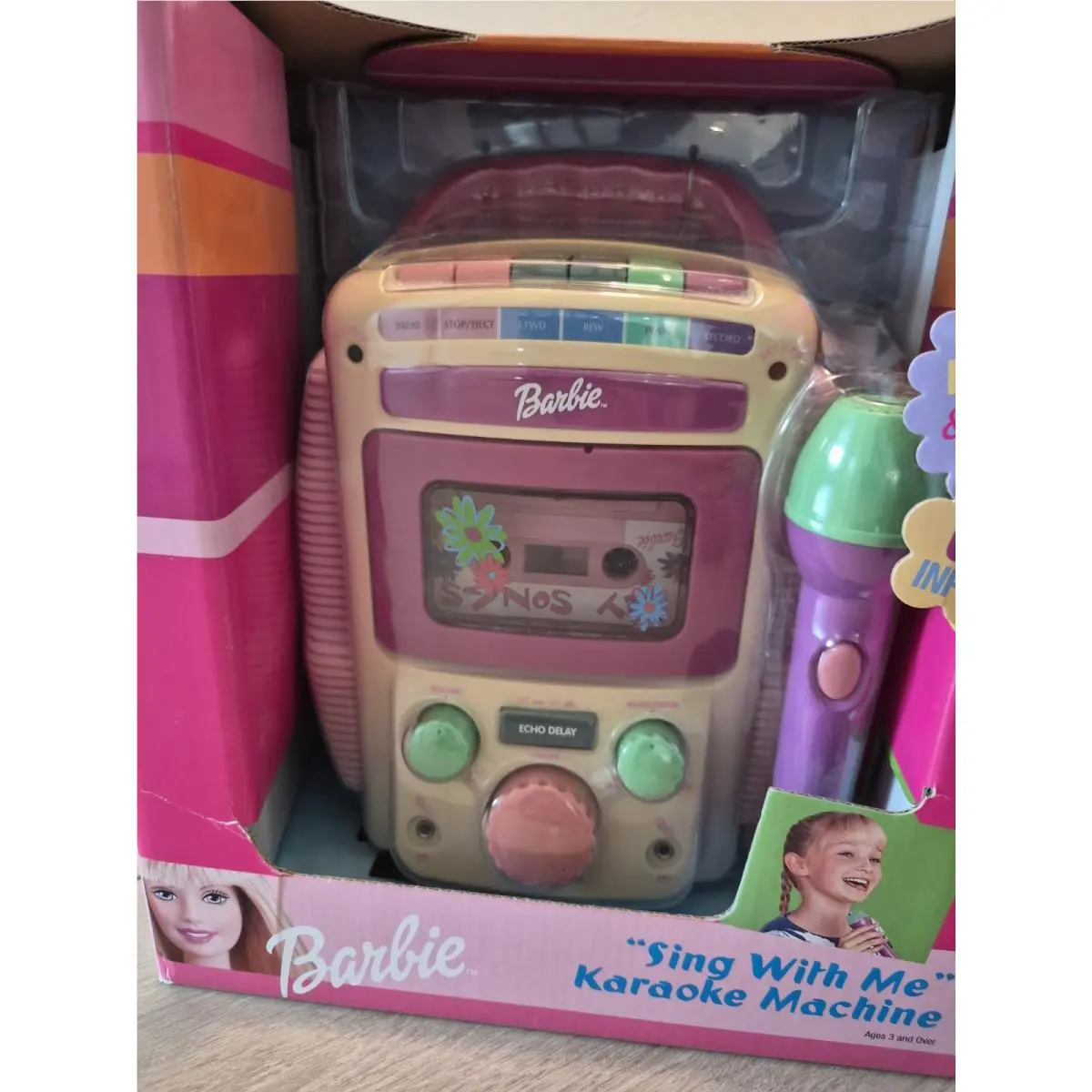 2001 Barbie Sing with Me Karaoke Machine Mattel