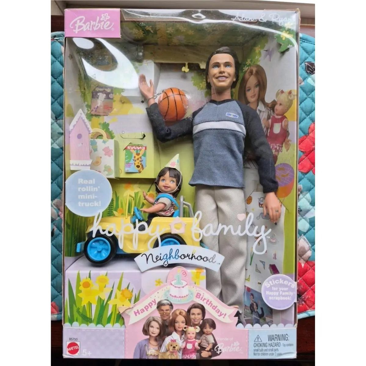 Barbie Happy Family Alan Ryan Dad and Son Dolls 2003 Mattel B5753 Nrfb Read