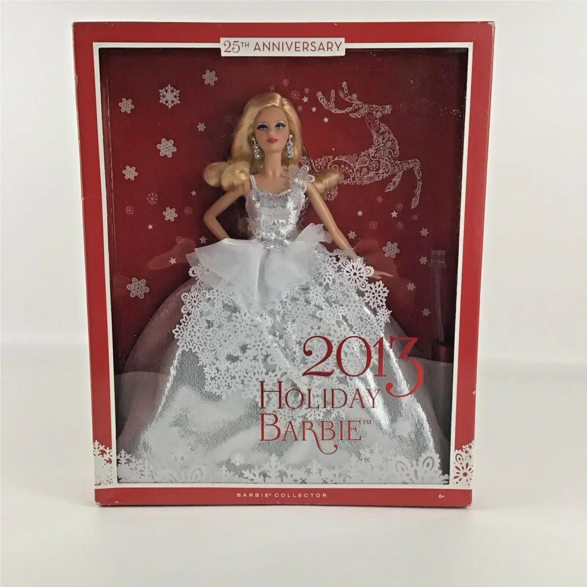 Barbie Doll 2013 Holiday Barbie 25th Anniversary Collector Fashion Figure Mattel