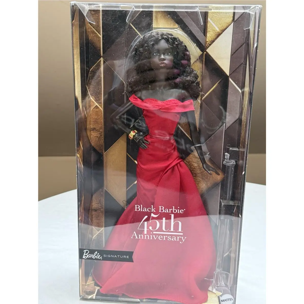 Barbie Signature Black 45th Anniversary Doll by Kitty Black Perkins Mint