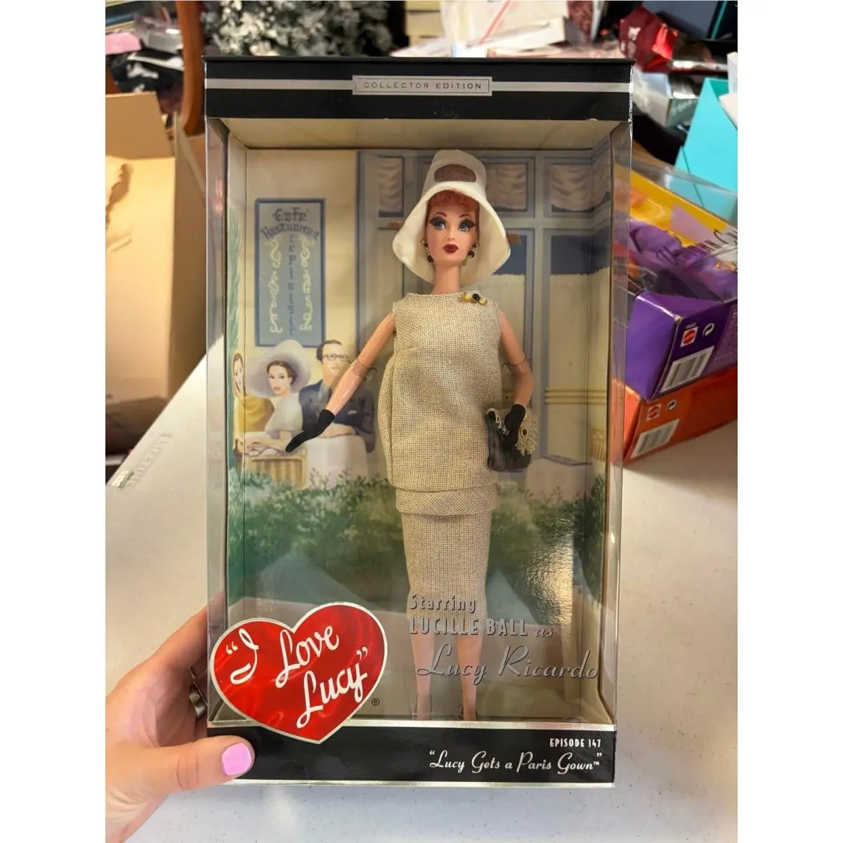 I Love Lucy Barbie Doll Episode 147 ``lucy Gets A Paris Gown`` Mattel B0313