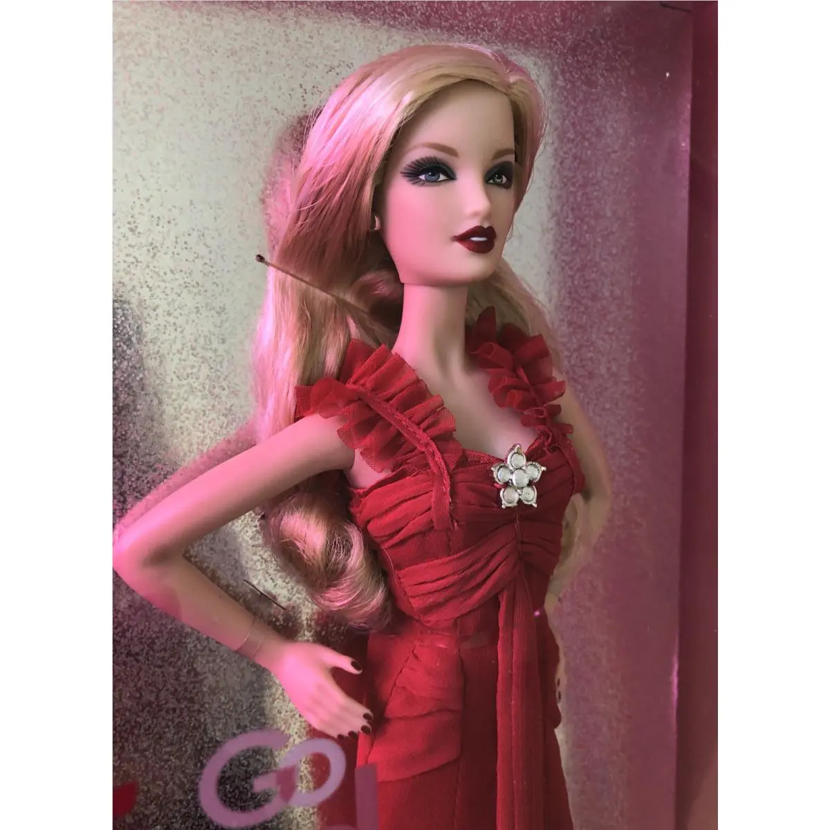 American Heart Association Go Red For Women Barbie Doll Red Ruffly Gown
