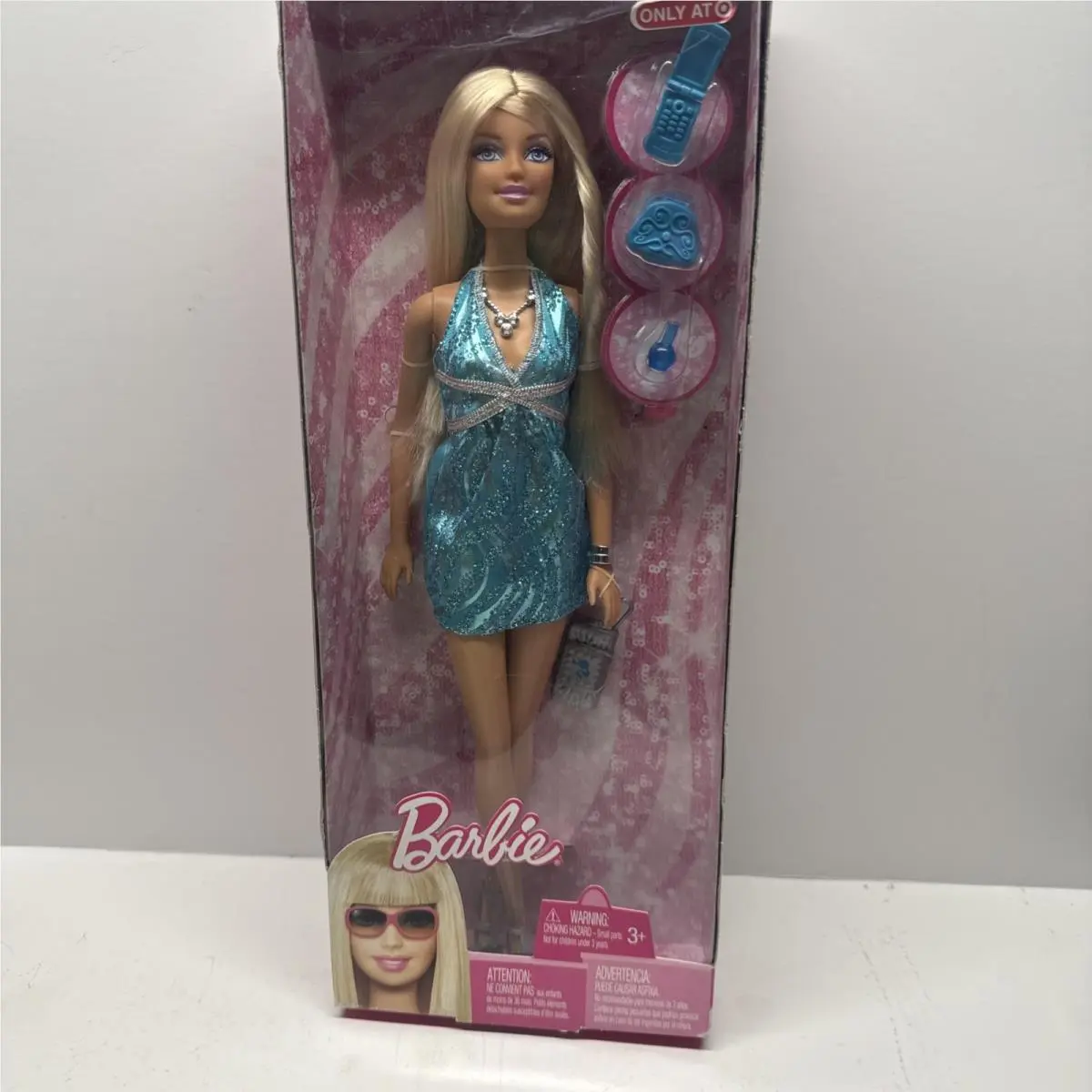 Glitz Barbie Doll in Shimmering Blue Dress 2009 Target Exclusive Mattel