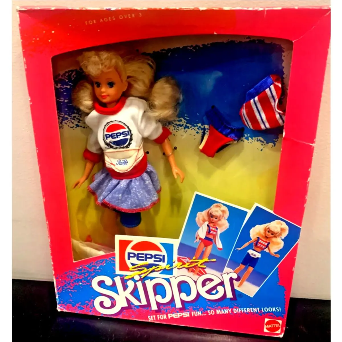 Skipper Pepsi Spirit Barbie Doll 4867 Circa 1989