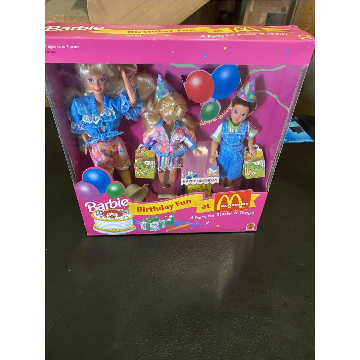 Nrfb Mattel Toys R Us Birthday Fun at Mcdonald`s Barbie Stacie Todd GS
