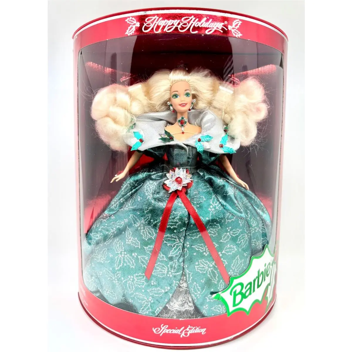 1995 Special Edition Happy Holidays Barbie Doll Mattel Nrfb Ships Free