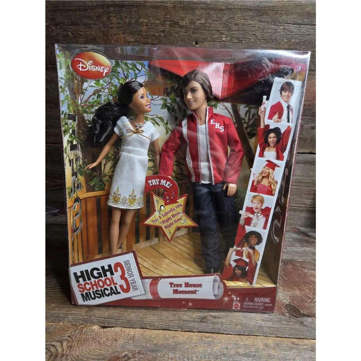 Mattel High School Musical 3 Senior Year Tree House Troy Gabriella Dolls