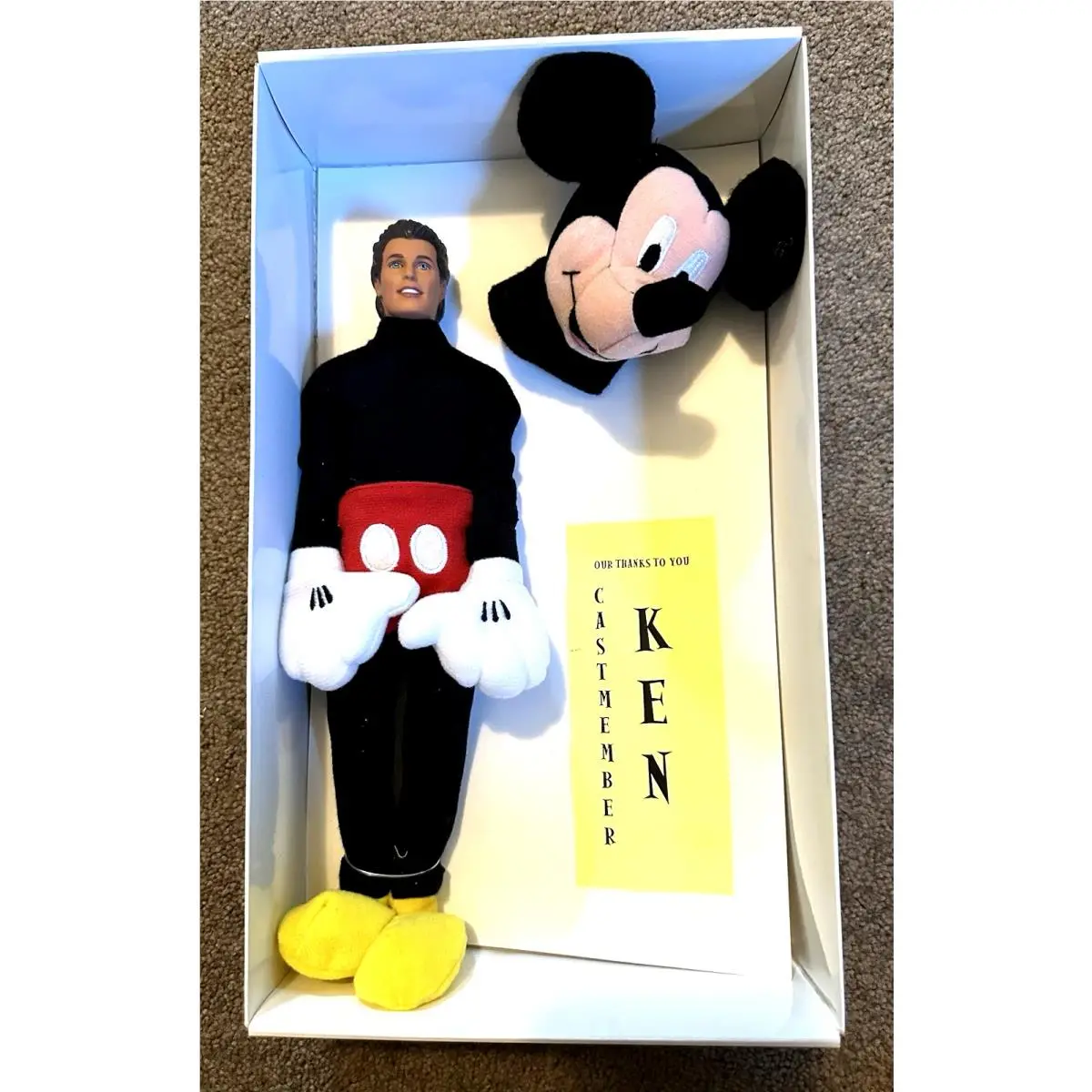 Vintage Barbie Convention 2003 Exclusive Disney Cast Member Ken Doll Mickey
