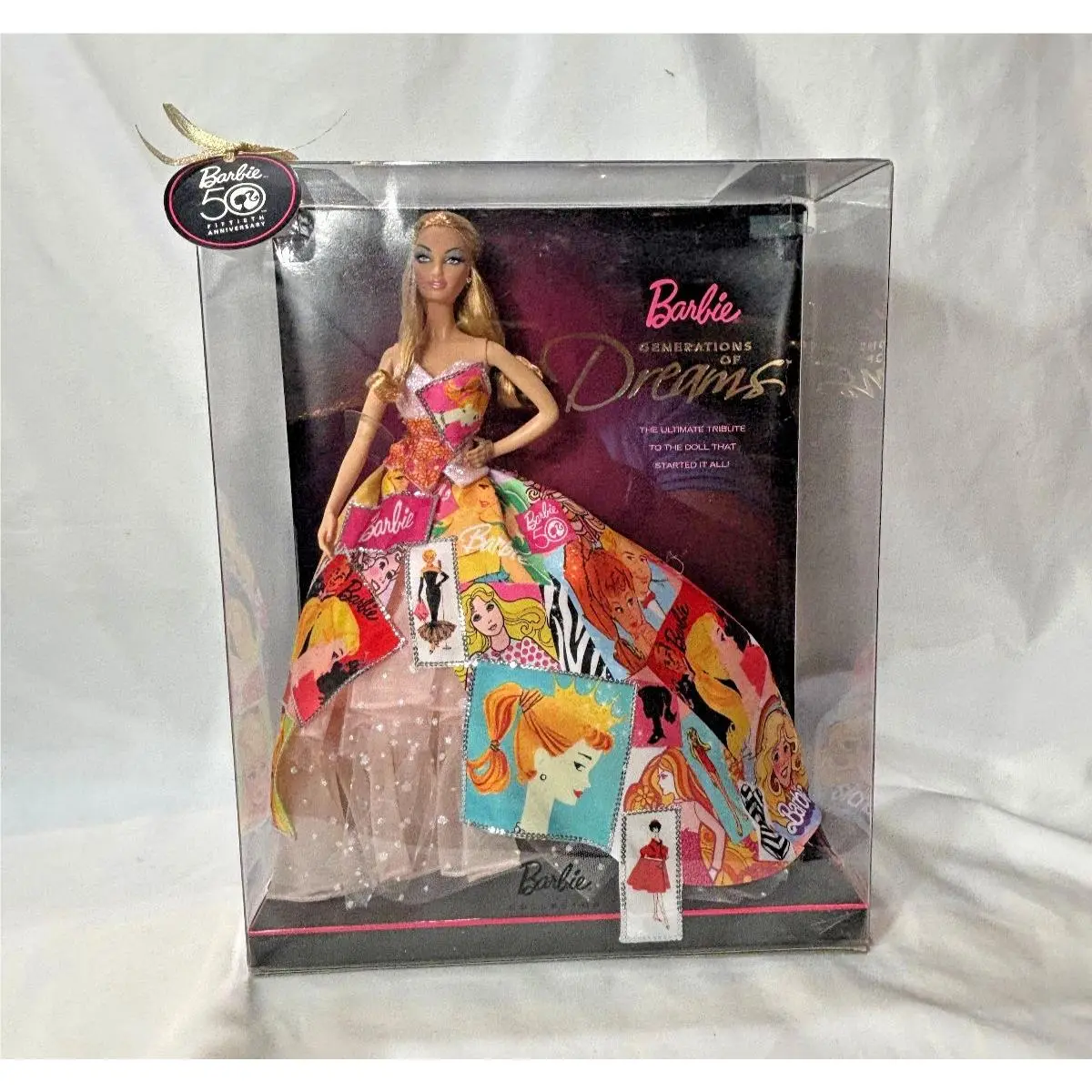 2008 Mattel Barbie Generations Of Dreams 50 Anniversary Fashion Doll Box