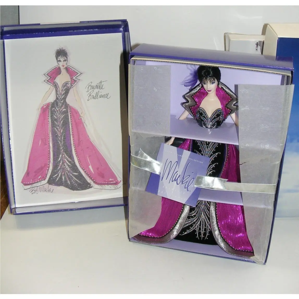 Mattel Bob Mackie Brunette Brilliance Doll Box Nos B-2