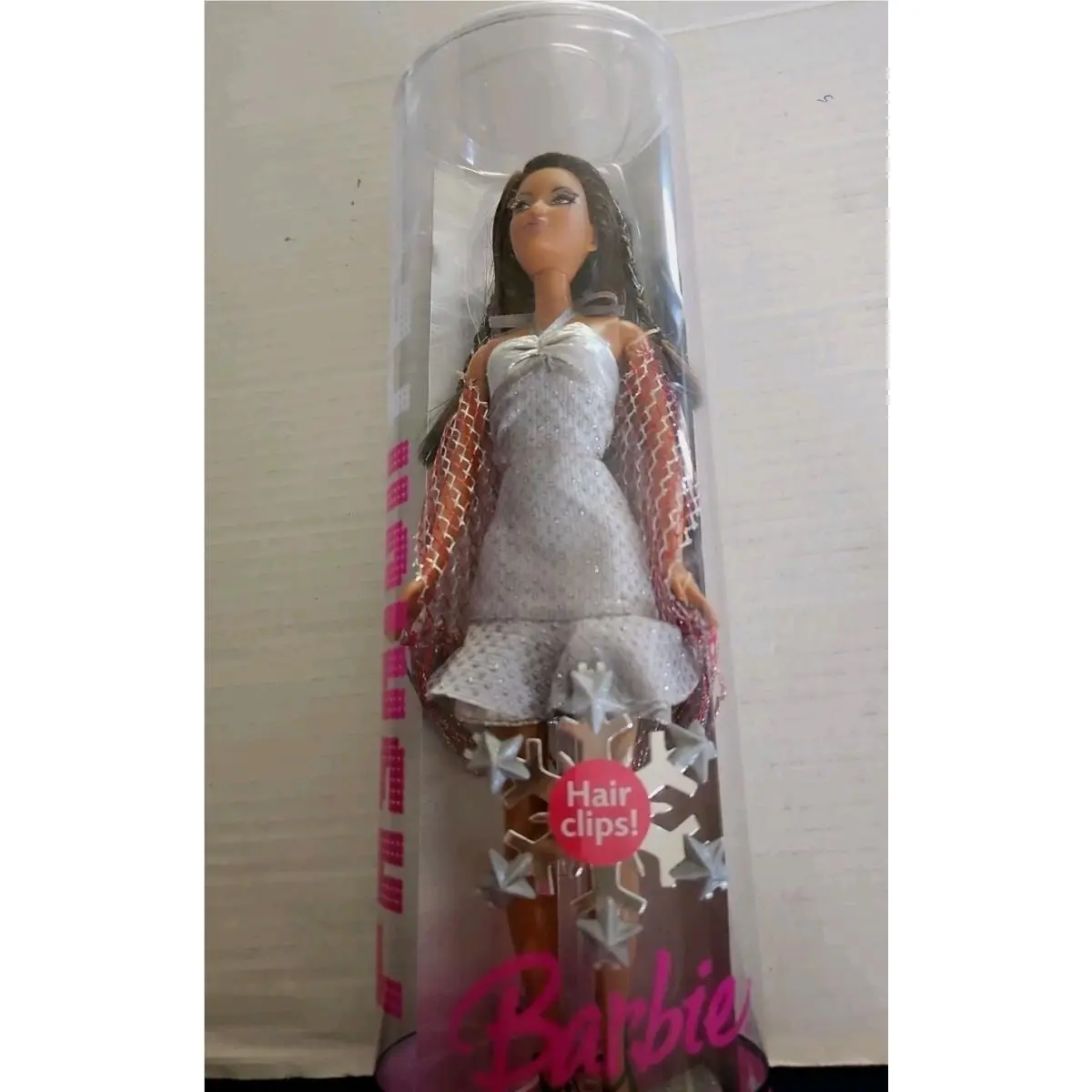 Barbie Fashion Fever Sparkle Shine Holiday Barbie Silver Dress Nrfb