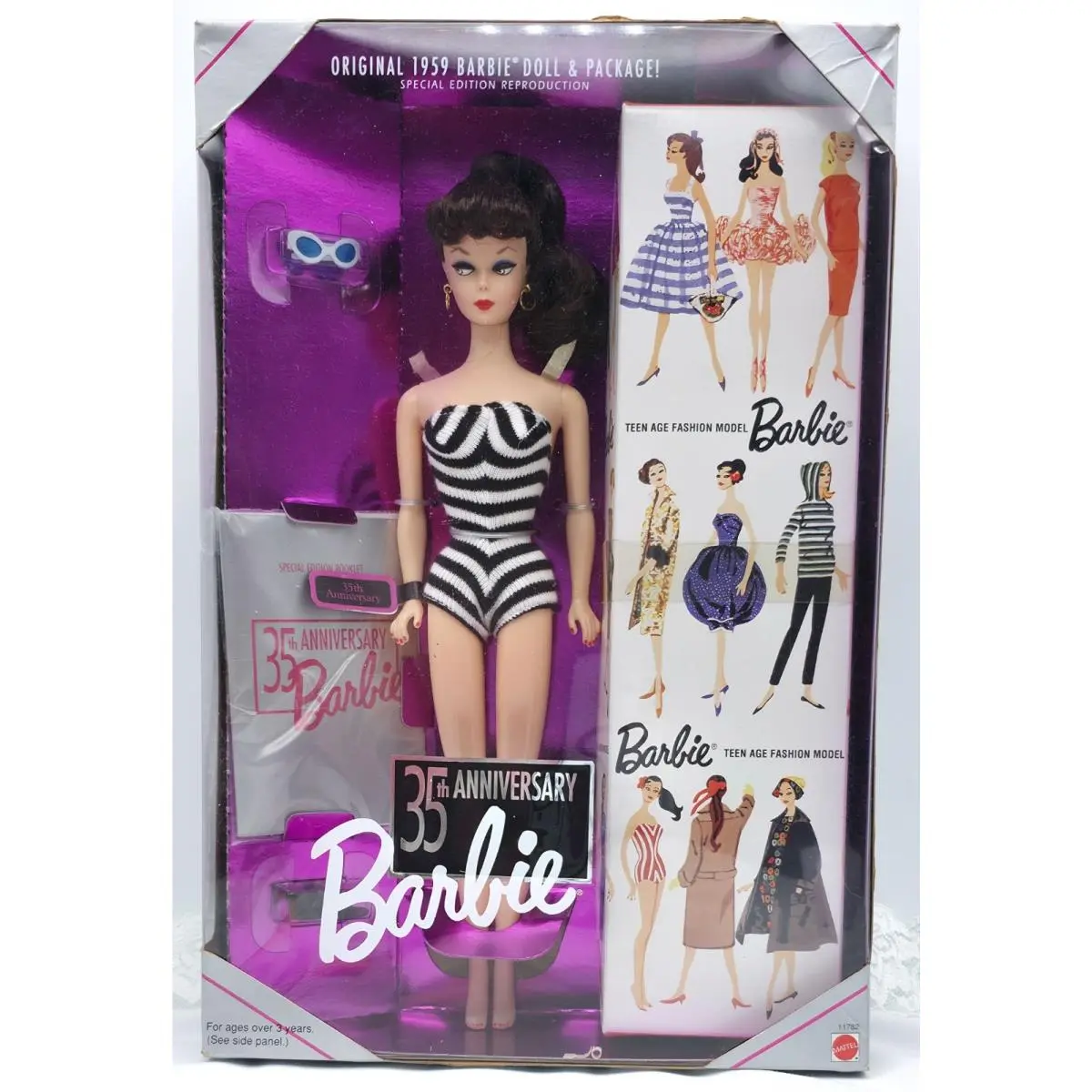 1959 Barbie Doll Package Reproduction 35th Anniversary 1993