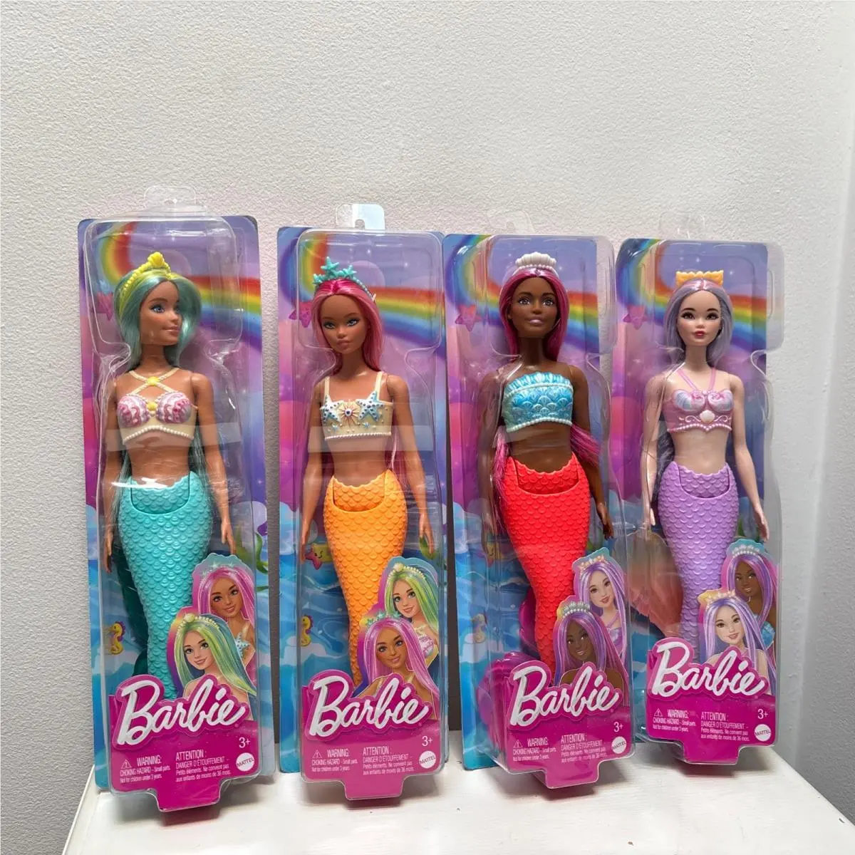 Barbie Mattel 2023 Fantasy Hair Mermaids All 4 All