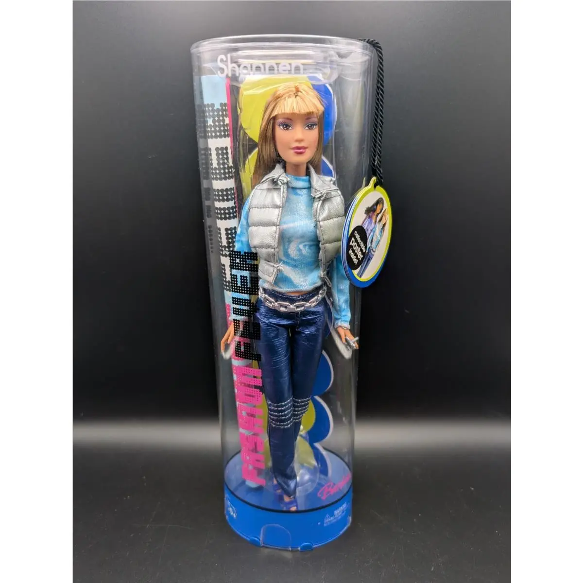 2005 Barbie Fashion Fever Shannen Doll Silver Vest Blue Pants Mattel H0942
