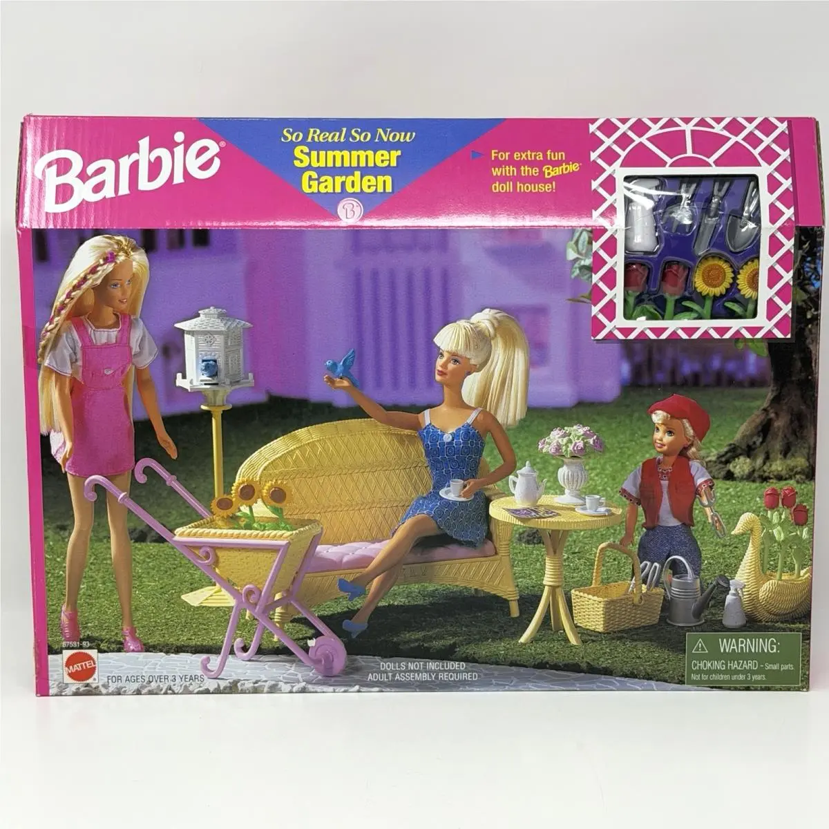 Vintage Barbie Summer Garden Playset 1998 Dollhouse 67531-93