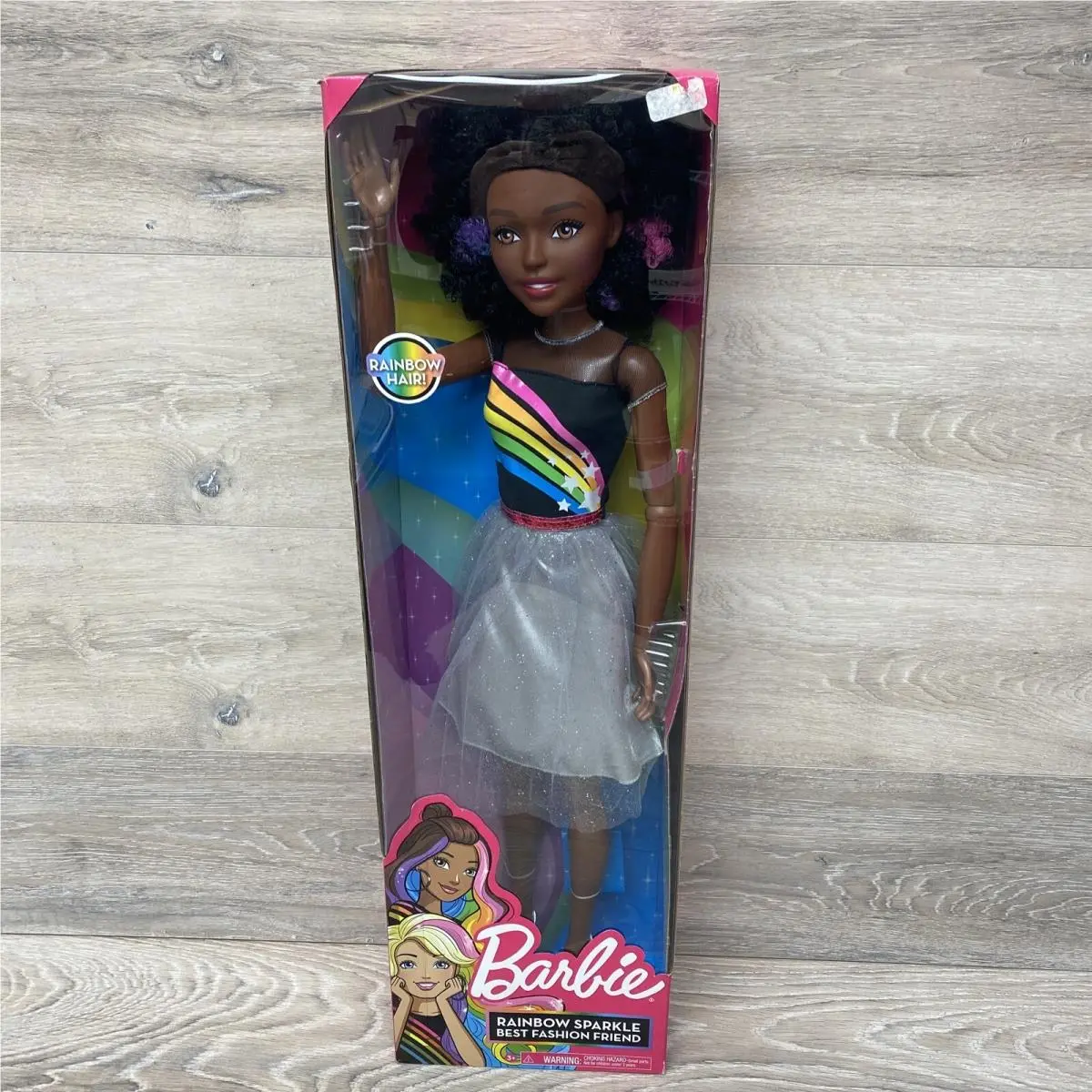 Barbie African American Doll 28 Rainbow Sparkle Best Fashion Friend Articulated