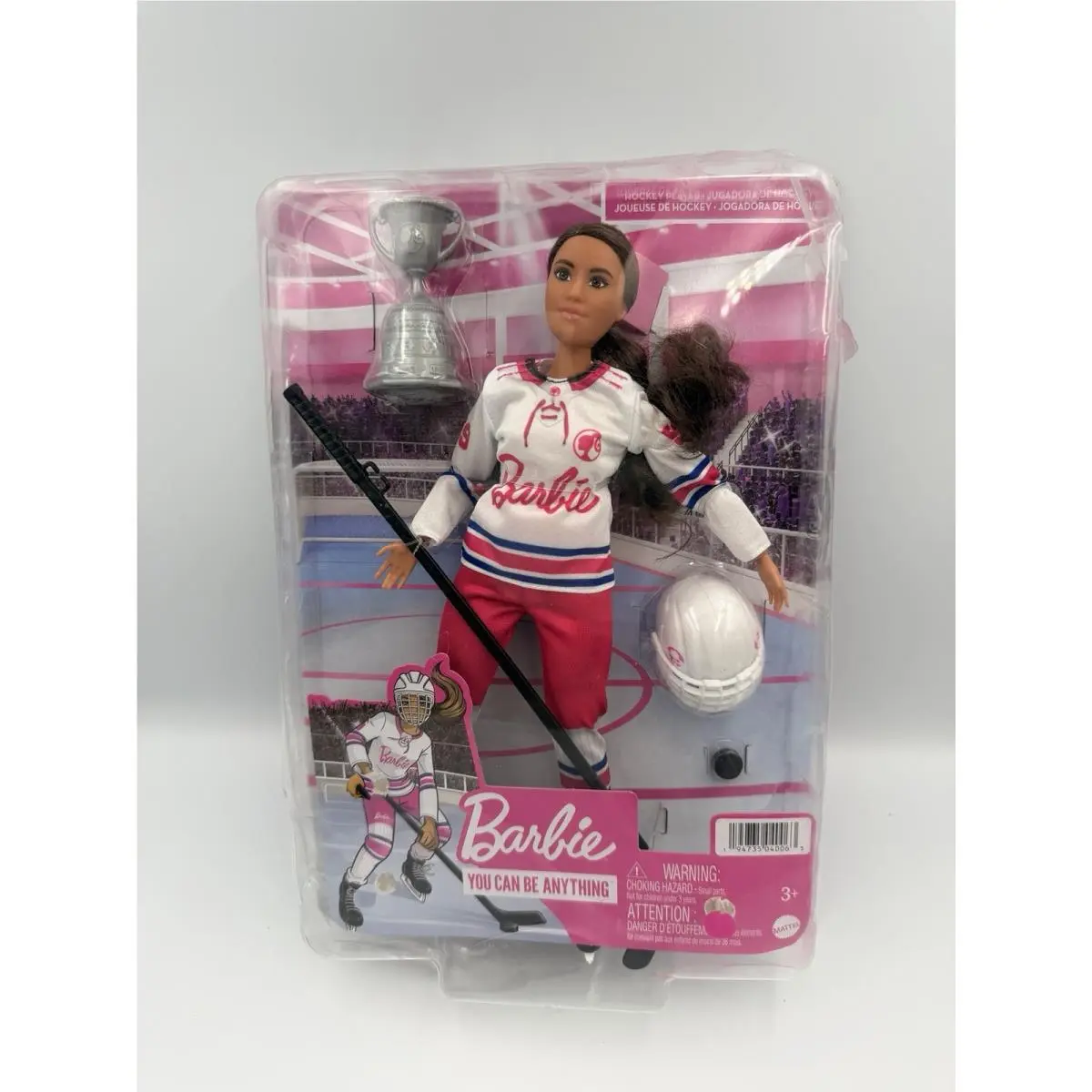 Mattel Barbie You Can Be Anything Ice Hockey Player Doll