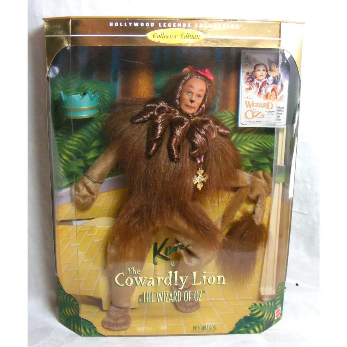 1996 Barbie Collectable Ken as Cowardly Lion Wizard of Oz Hollywood Legends Ed
