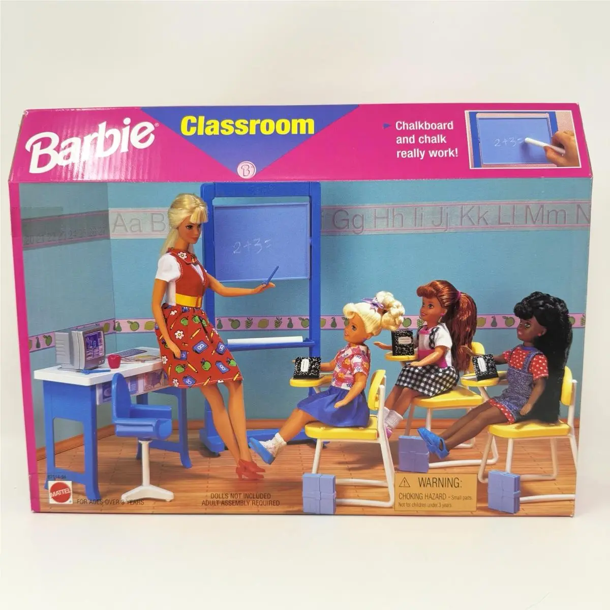 Vintage Barbie Classroom Playset 1998 Dollhouse 67114-94
