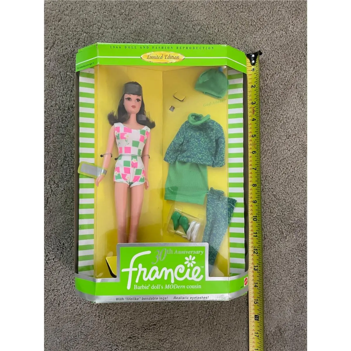Mattel Francie 30th Anniversary Barbie Doll`s Modern Cousin Vintage