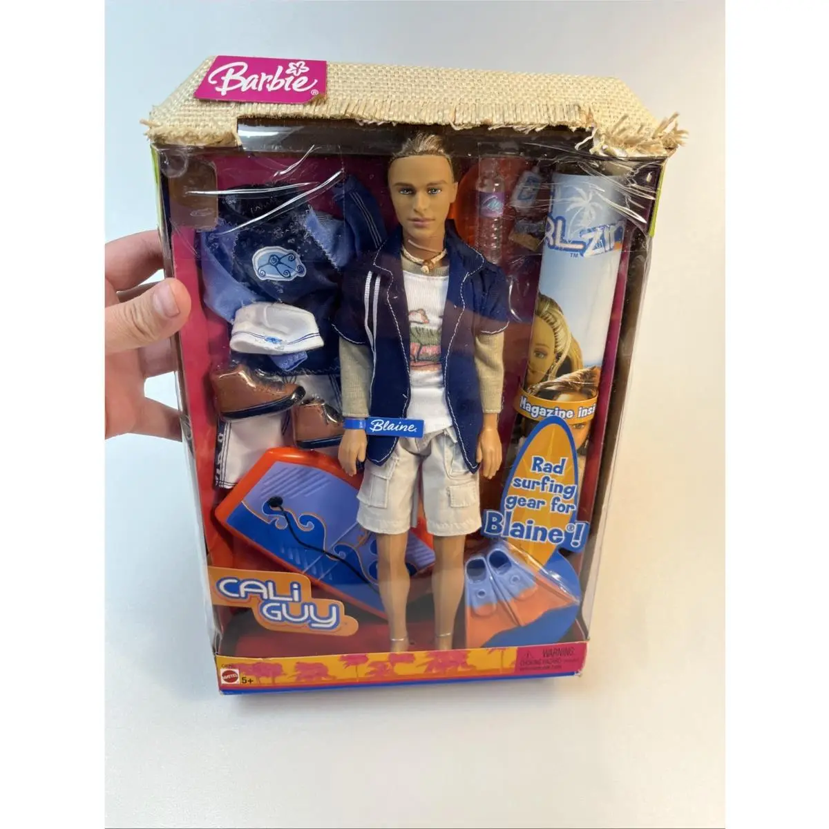 2004 Barbie Blain Cali Guy Mattel Surf Accessories Rad Beach