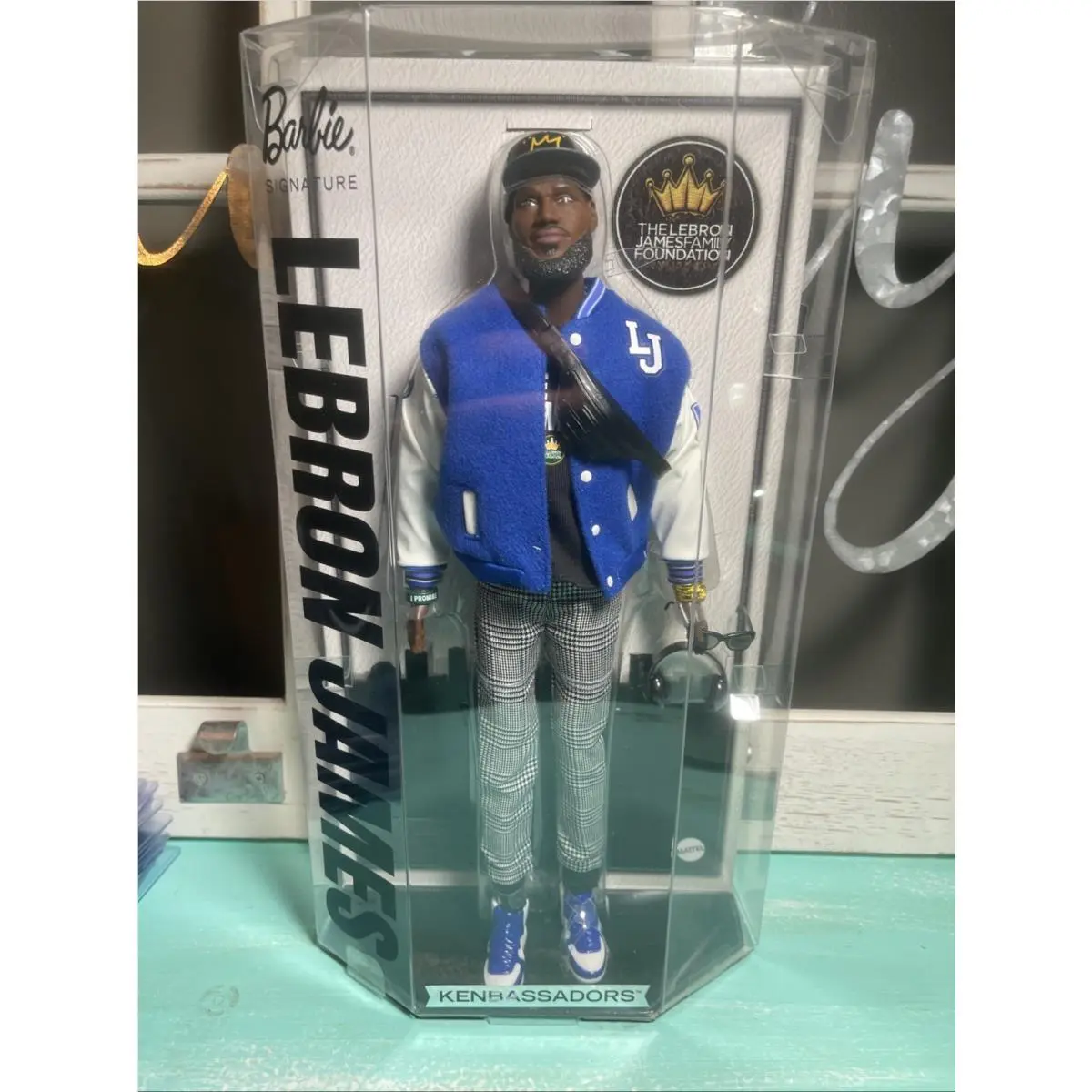 Mattel 2025 Barbie Signature Lebron James Kenbassador Ken Doll In Hand