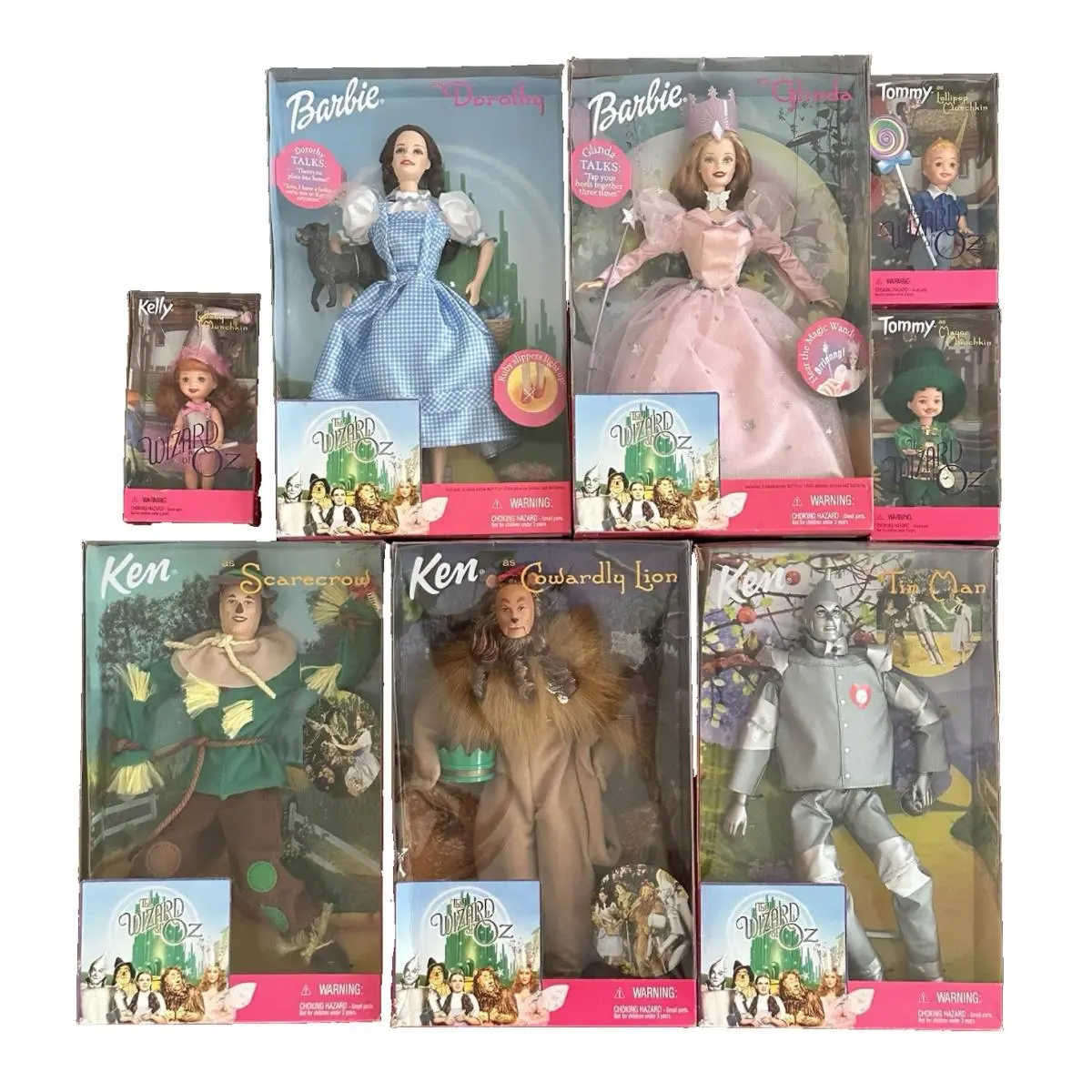Wizard of Oz Barbie Collection Set of 8- All es Never Opened