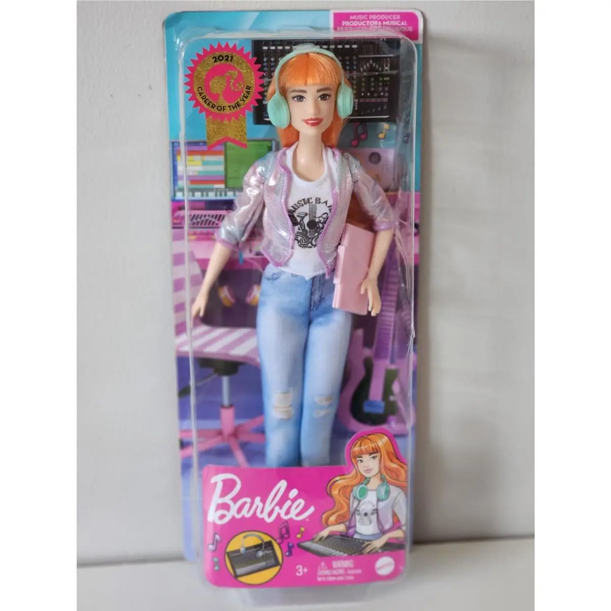 Barbie 2021 Career of The Year Music Producer Doll with Orange Hair GTN79