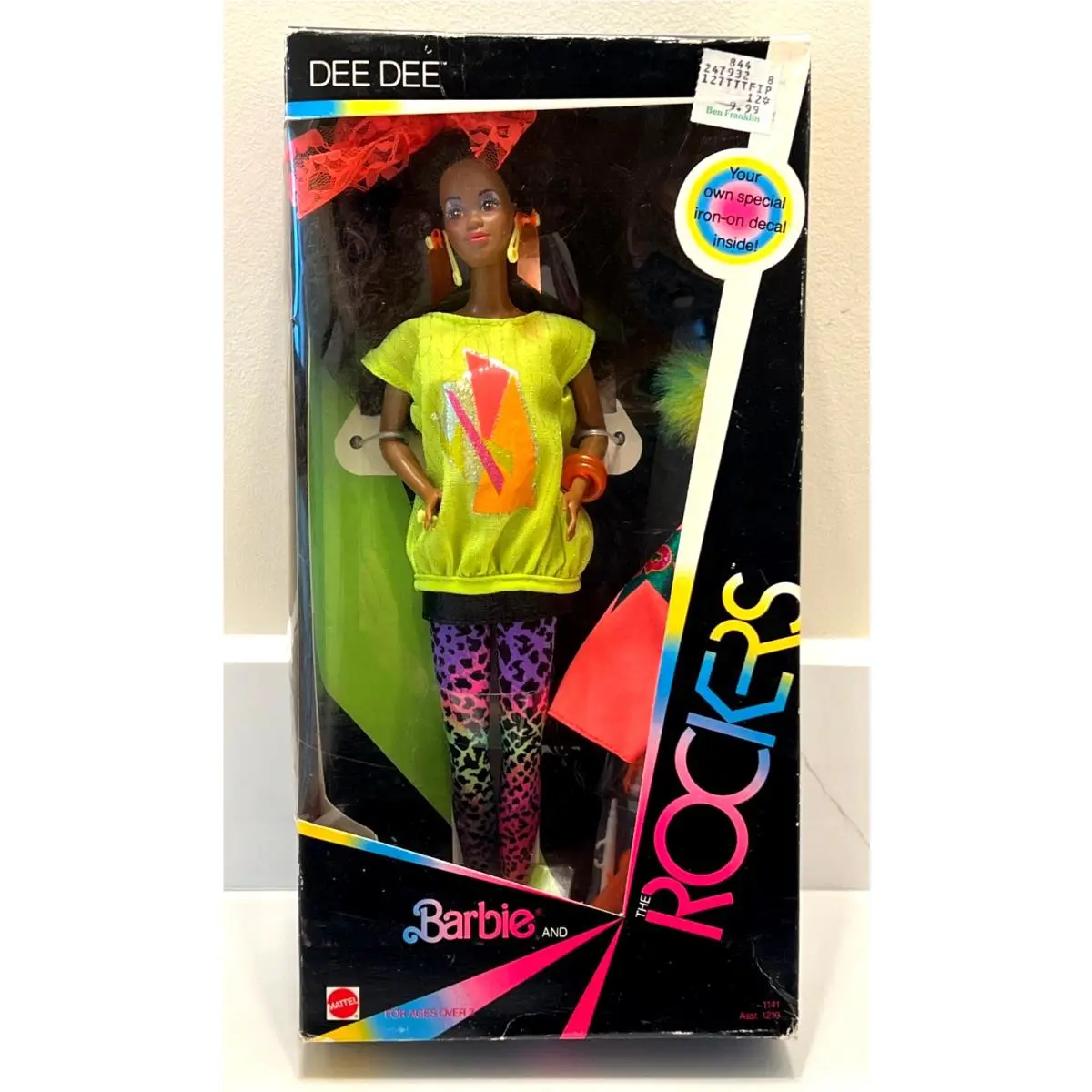 Vintage Barbie and The Rockers Dee Dee Doll Mattel 1985 Minor Wear