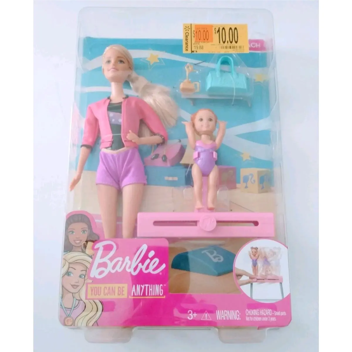 Barbie You Can Do Anything Gymnastics Coach FXP39 -0915 Movable Parts Doll