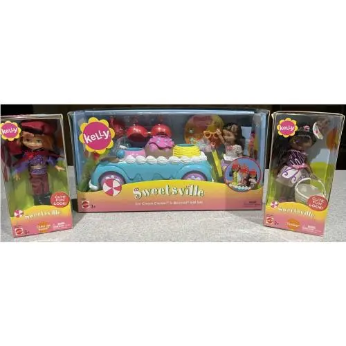 Sweetsville Ice Cream Cruiser Belinda Gift Set 2 Dolls Duke de Sucre Tamika