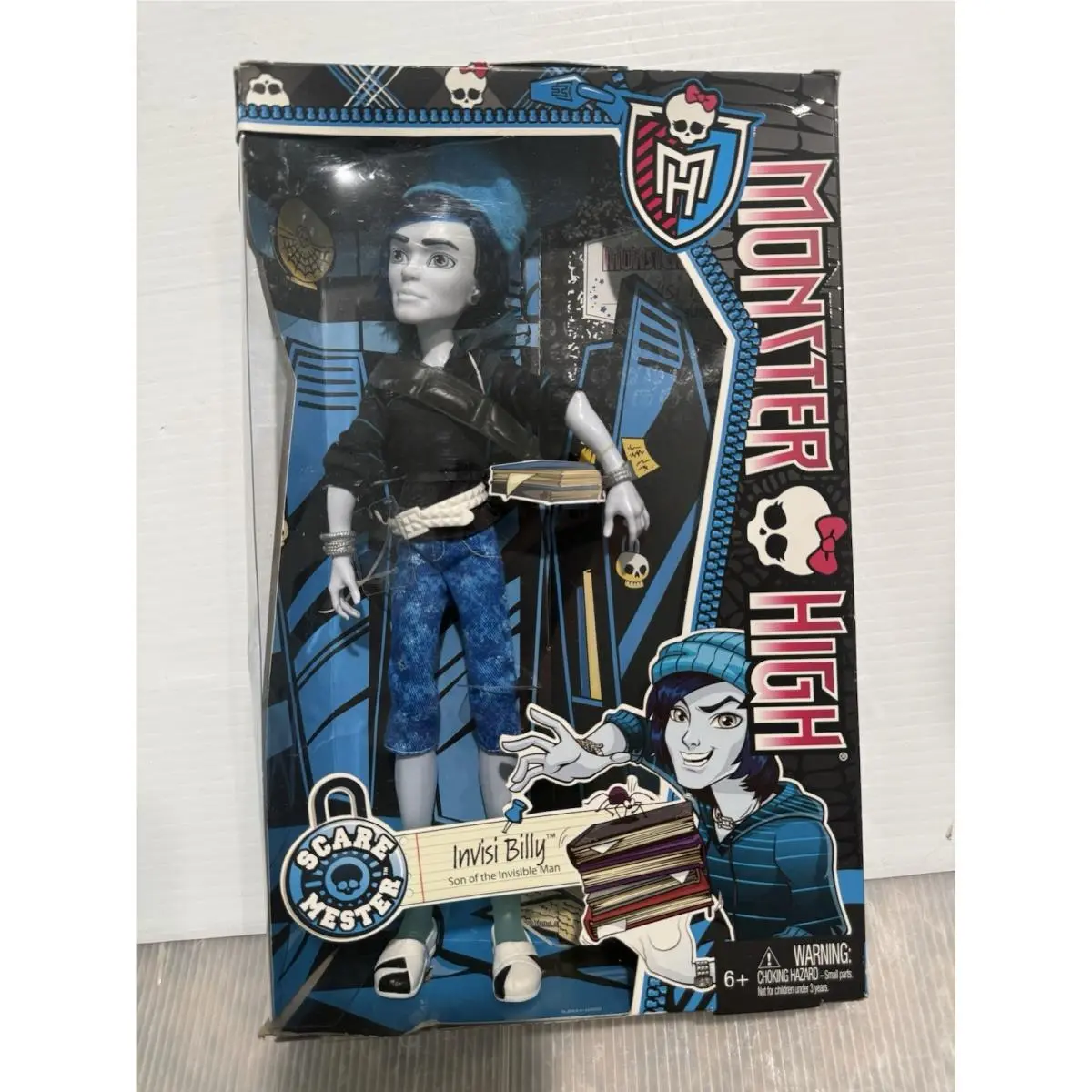 Monster High Invisi Billy Doll Scaremester Invisibilly Boy Doll Rare