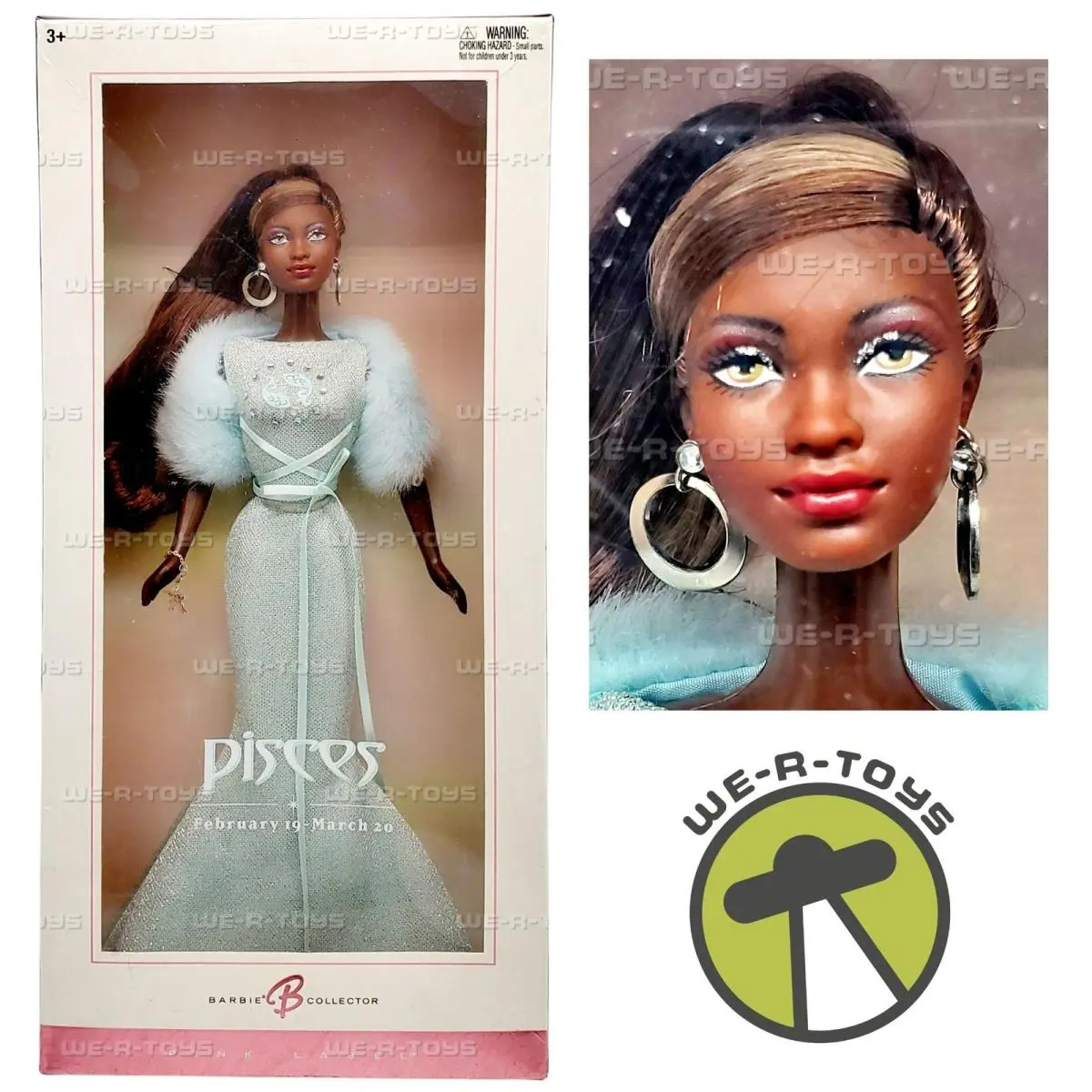 Zodiac Pisces Barbie Doll African American 2004 Mattel C6252